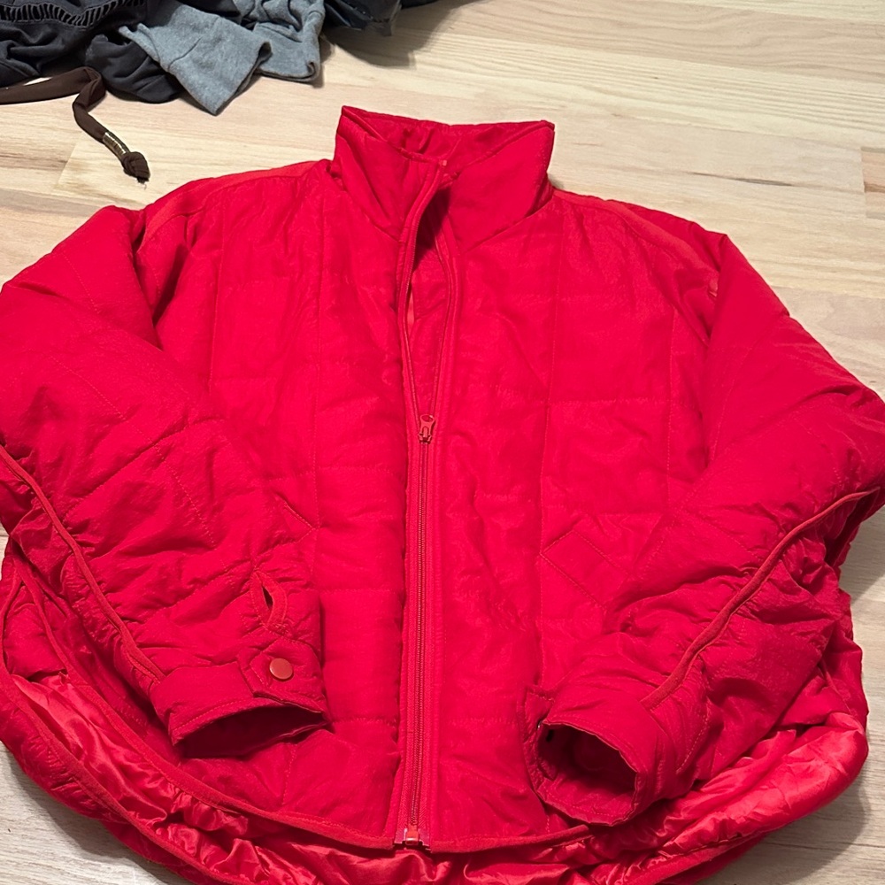 Red Quilted Jacket
